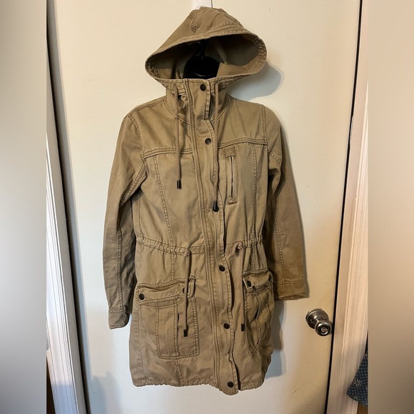 Abercrombie & Fitch New York Cargo Utility Hooded Zipped Jacket Size XS - Picture 1 of 9